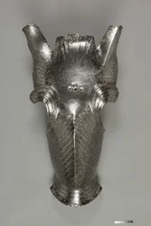 Chanfron Maximilian stílusban, 1510 körül (acél)