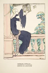 "Frühling, Frühling", V. Manheimer tearuha reklámja, Styl, 1922-es kiadás (pochoir print)
