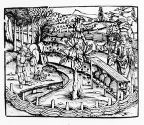 Boldog méhészek, Vergilius illusztrációja a Georgicsból, IV. könyv, Sebastian Brants (1457-1521) kiadása, 1502.