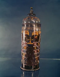 Humpen, 1616 (festett üveg)