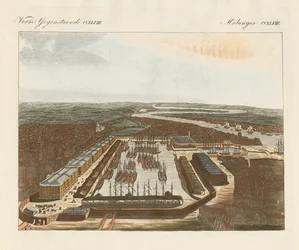 London dokkok (színes gravírozás)