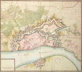 Düsseldorf térképe, 1736