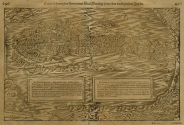 Velence térképe, Sebastian Munster (1488-1552) Bázelben, 1560 körül