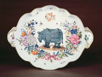 Meissen állvány a központi elemhez a Northumberland szolgáltatásból, 1745 körül (porcelán)
