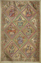 Czart asszony. 1207 IV, fol.9v Krisztus élete Szent Máté szerint, a Plocki székesegyház evangéliumából 1075 körül