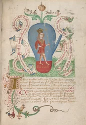 Ms Sloane 2560, f.15 az Alchemical Treatisesből, 15. század vége (vellum)
