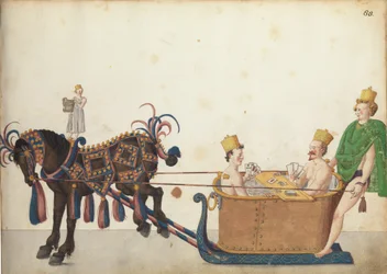 Felvonulási szánkó, 1640 körül