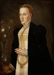 Fülöp Welser (II. Tiroli Ferdinánd vagy Habsburg felesége) - Fülöp Welser (1527-1580) portréja, délnémet mester (16. század). Olaj, vászon, kb. 1557. Művészettörténeti Múzeum, Bécs