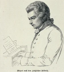 Wolfgang Amadeus Mozart (1756-91) portréja