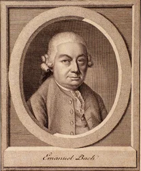 Carl Philipp Emanuel Bach (1714-1788) német zeneszerző, Johann Sebastian Bach fia portréja