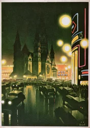 Berlint ábrázoló képeslap, 1930-6