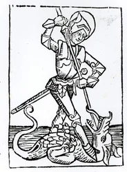 Szent György, Hartmann Schedel (1440-1514) „Liber Chronicarum”-jából, 1493