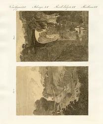 Furcsa hidak (színes metszet)