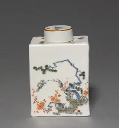 Tea Caddy, gyártó Meissen Porcelain Factory, Németország, 1735 körül
