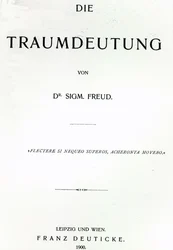 Sigmund Freud Die Traumdeutung címlapja, 1899-ben (nyomtatott)