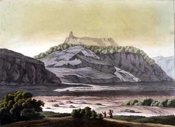 Kilátás a Cofre de Perote Parkra, Mexikó (színes litho)