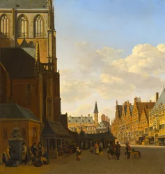 A halpiac és a Grote Kerk Haarlemben, kb. 1675-1680