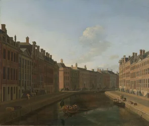 A Herengracht Aranykanyarra nyíló kilátás kelet felől