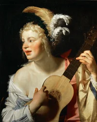 Gitározó nő, 1624.