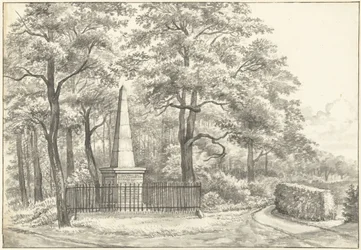 Witte van Haemstede emlékműve, amelyet 1817-ben David Jacob van Lennep alapított a heemstede-i Huis te Manpadnál