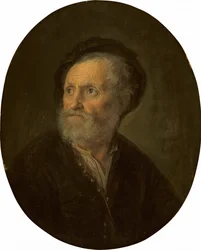 Szakállas férfi mellszobra, 1642-1645 körül (olaj, tábla)
