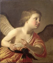 Az ifjú Maurice cseh herceg (1620-53) arcképe Ámorként