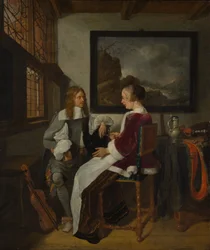 Szentimentális beszélgetés, 1660-as évek eleje.