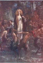 A szatírok jókedvűen táncoltak körülötte, Történetek a tündérkirálynőtől, kiadó: George Harrap and Company