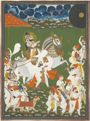 Maharana Bhim Singh felvonuláson