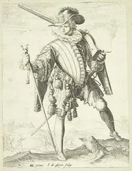 Katona állszíjjal (arquebus)