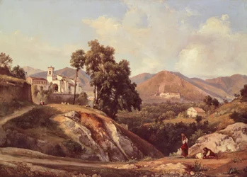 Campania tájképe, Giacinto Gigante (1806-1876) műve, Olaszország