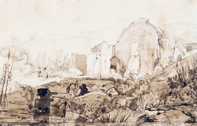 Diana temploma Baiában, 1844 körül