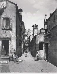 Velence, Calle dellAngiolo, San Martino, 1890 körül