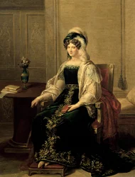 Marianne szász hercegnő, Paluzzo Altieri herceg feleségének portréja, Giacomo Conca (1787-1852) festménye