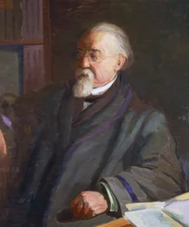 Cesare Lombroso (1835-1909) olasz antropológus és kriminológus portréja, Giacomo Grosso (1860-1938)