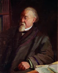 Cesare Lombroso (1835-1909), olasz kriminológus és antropológus portréja Giacomo Grosso festménye (1860-1938) Debütáló 20. századi Torinói Museo di Antropologia Criminale - Cesare Lombroso (1835-1909) olaszországi kriminológus portréja