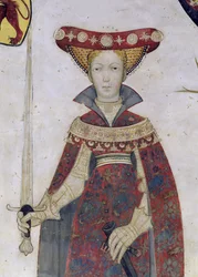 A kilenc méltóság és a kilenc méltóságos asszony, részlet Hippolyte-ról, 1418-30