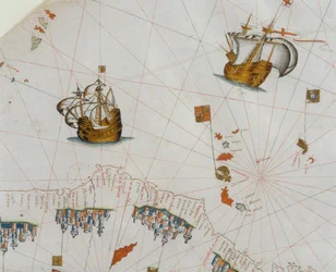 Tengeri térkép, a Kanári-szigetek részlete, 1564