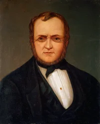 Camillo Benso olasz politikus portréja Cavour grófja (1810-1861) Giacomo Ulisse Borzino festménye (XIX. század) 19. század V. 60x48,5 cm Gének, Museo del Risorgimento, bev. 734