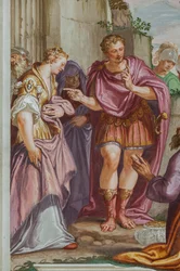 Scipio kegyelme, Főterem, 1565 körül (freskó)
