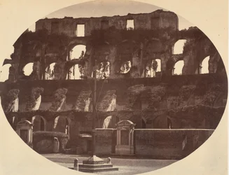 A Colosseum belseje, 1850-es évek.