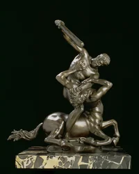 Herkules és a Kentaur Eurytion (bronz)