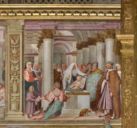 Középhajó, ötödik északi szakasz, bemutató a templomban, Gian Francesco Bembo