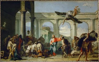 Jesus guerissant le paralytique de Bethesda - Jézus meggyógyítja a bénát Bethesdában ...