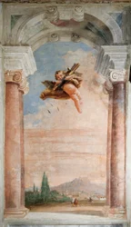 Táj Ámorral, az Iliász szobájából a Palazzinában, 1757