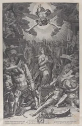 Szent Katalin vértanúhalála, Bernardino Passari után, 1588.
