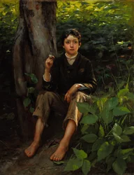 Első füstje 1878 (Olaj, vászon)
