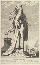 Delphi Sibyl, kb. 1635. Alkotók: Gilles Rousselet, Abraham Bosse.