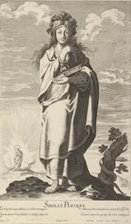 perzsa Szibilla, kb. 1635. Alkotók: Gilles Rousselet, Abraham Bosse.