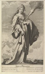 phrygian Sibyl, kb. 1635. Alkotók: Gilles Rousselet, Abraham Bosse.